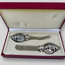 HANS TURNWALD Gold or Silver Plated Marine Life Collection Spreader Food Pick