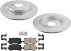 REAR Coated Rotor Brake Rotors & Ceramic Brake Pads For 2018-2020 Honda Odyssey