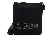 HUGO Boss Tasche Umhängetasche Shoulder Bag reversed HUGO ZIP Schwarz