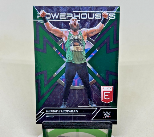2023 Panini Elite WWE Powerhouses Green 4 Braun Strowman Monday Night Raw - 第 1/4 張圖片