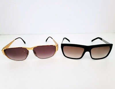 Vintage Laura Biagiotti Sunglasses Lot T 608/S Gold Trim Lot 