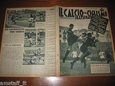 FOOTBALL AND CYCLING ILLUSTRATED 1956/4=JEPPSON NAPLES INTER=SAMPDORIA TURIN=