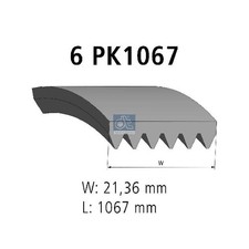 Keilrippenriemen für VW Beetle 5C1 5C7 Caddy 2 9K9A 9K9B 3 2KA 2KB 4 26249087