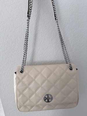 TORY BURCH Willa Shoulder Bag, Color: New Cream/Beige. (Authentic)