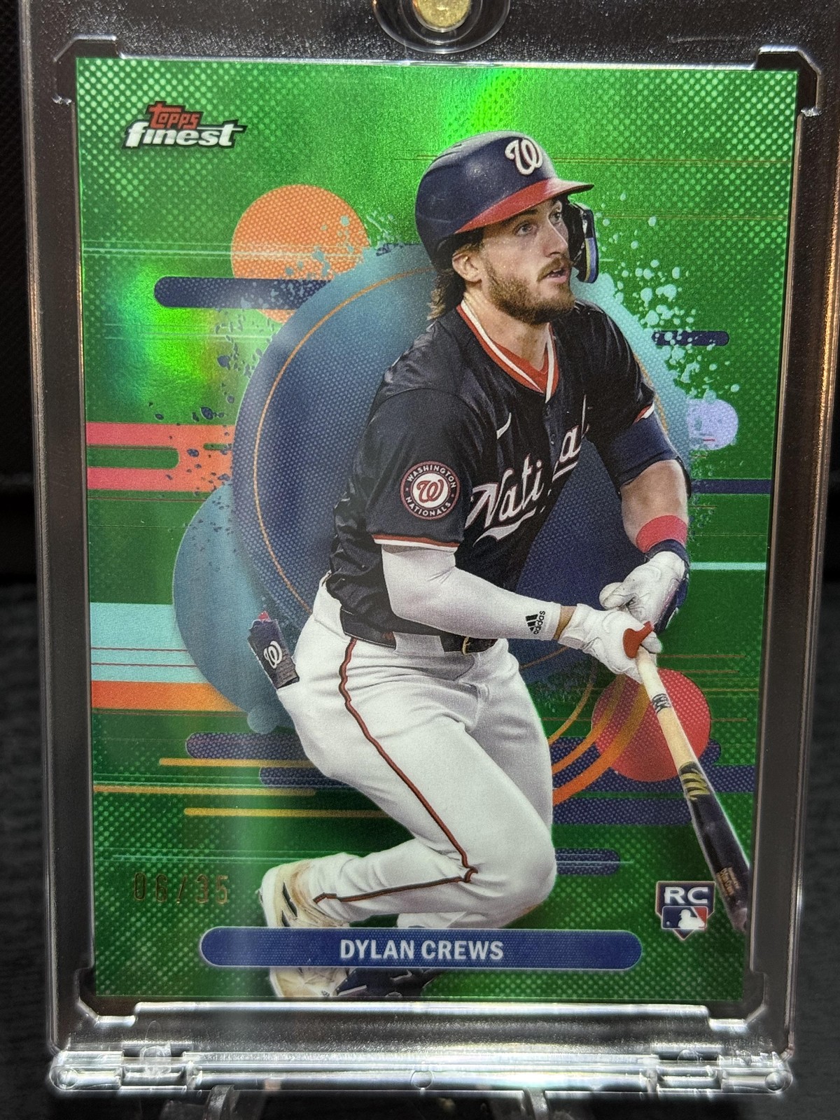 2025 Finest #125 Dylan Crews Green #/35 SSP RARE