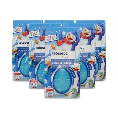 tetesept KIDS Badeüberraschung Pinguin Parade mit Sammelfigur 6x190g