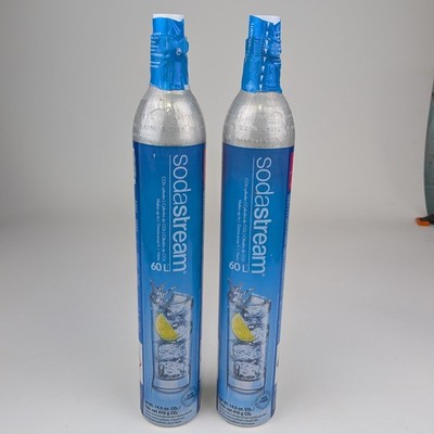 SodaStream 60L CO2 Cylinder Lot of 2 - New and Sealed