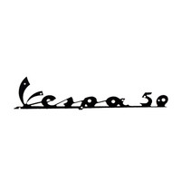 Schild Schriftzug Wappen Fries Frontschild FÜR Piaggio Vespa 50 090494
