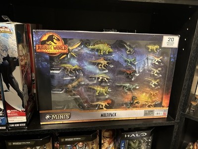 Jurassic World Dominion MINIS Dinosaur Figure 20-Pack Multipack Park Mattel Toys