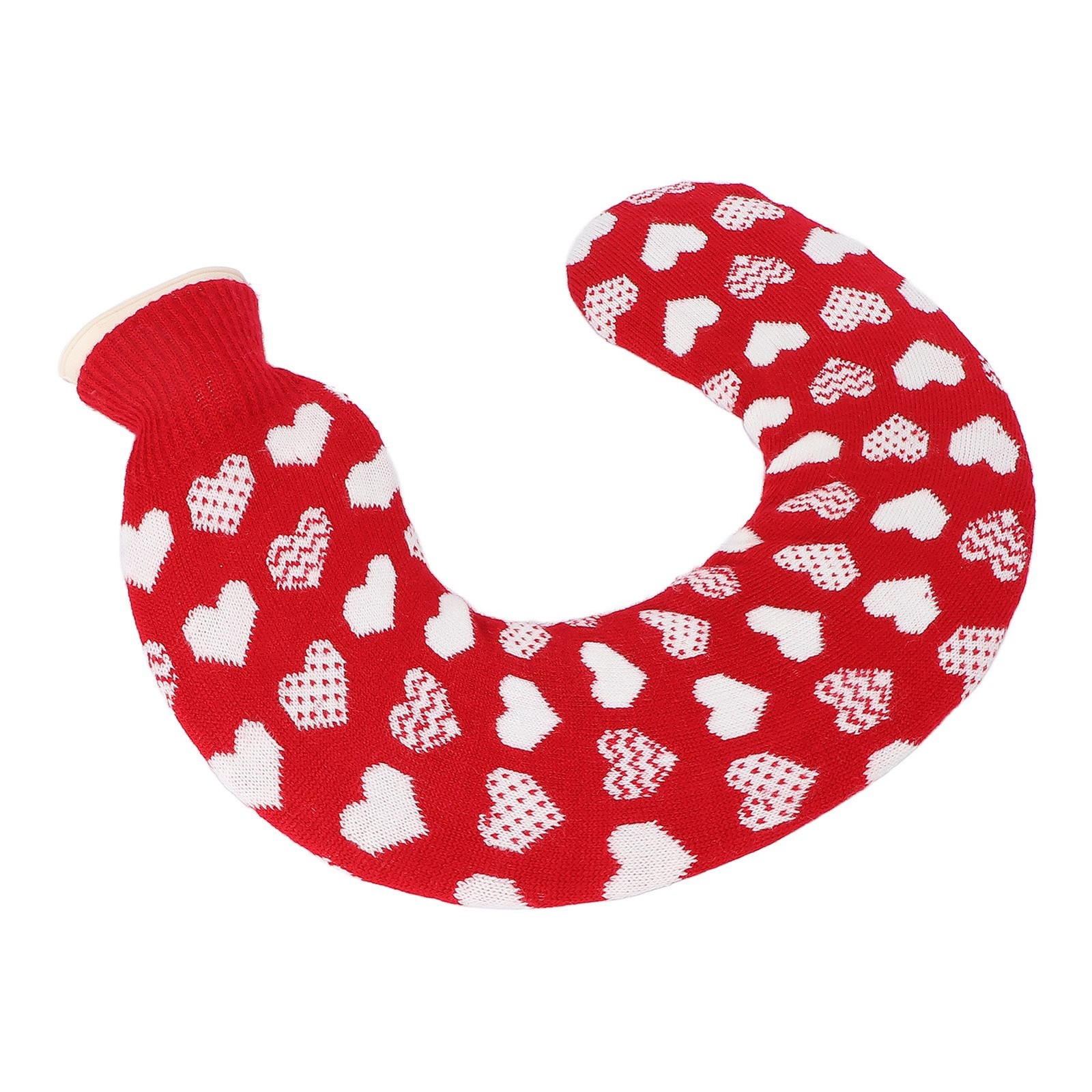 1L U Shaped Hot Water Bag Portable Neck Shoulder Warmer With Soft Knitted Co HEN