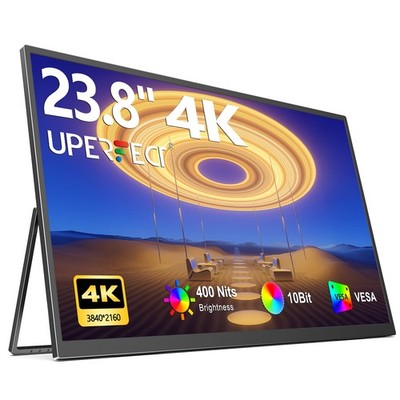 23.8'' 4K  Gaming Monitor 3840x2160 Portable Monitor USB C HDMI for PS4/5 Xbox