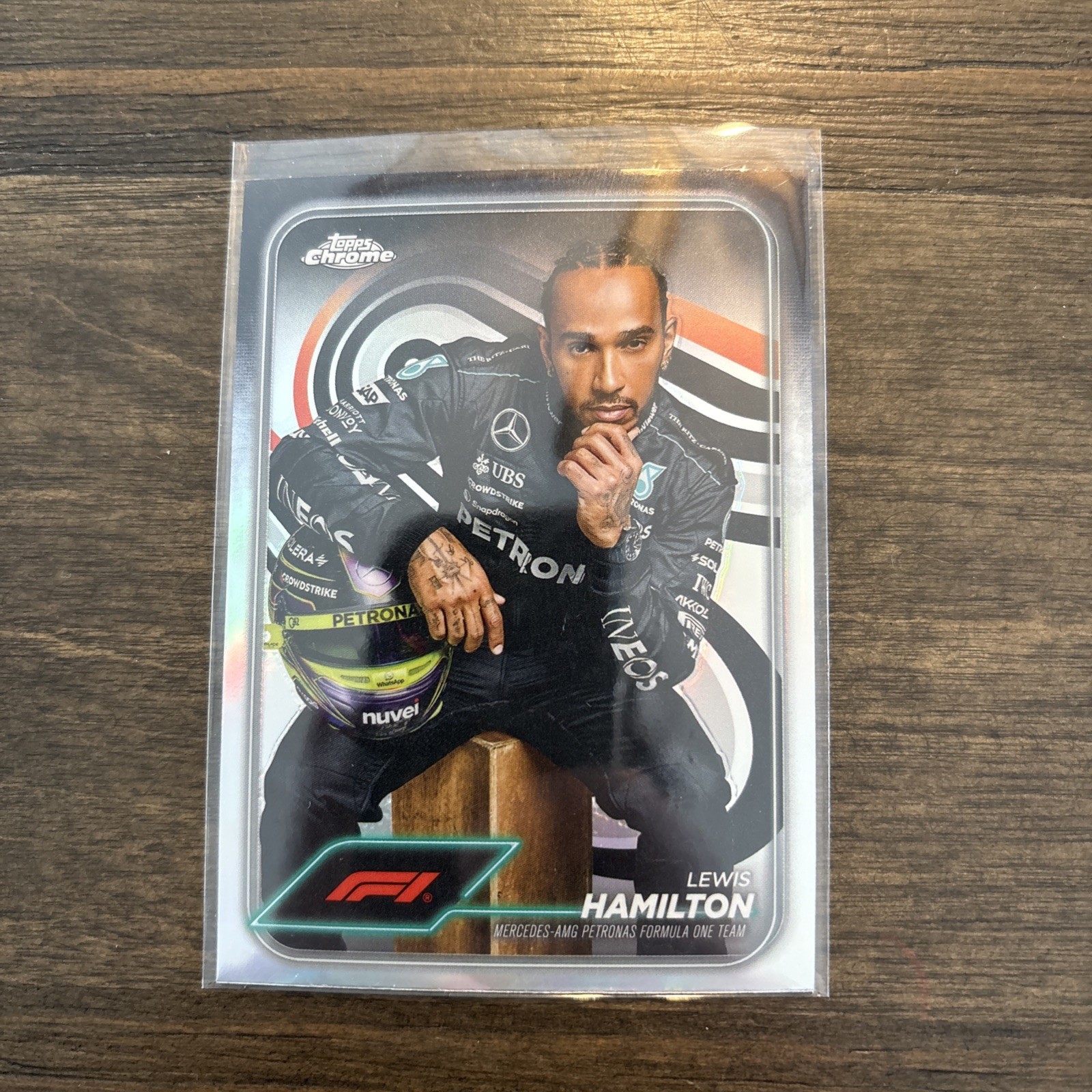 2024 Topps Chrome Formula 1 F1 Drivers Refractor Lewis Hamilton #6