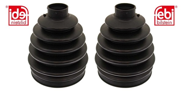 2X Febi Bilstein Faltenbalgsatz Antriebswelle Vorne FüR VW Polo 6R 6C 6R_ Golf-image