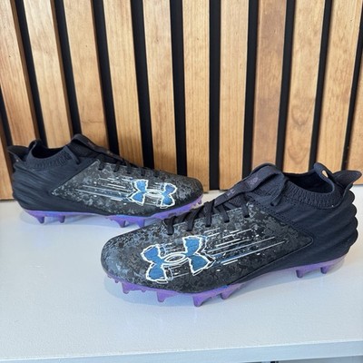 Under Armour Blur 2 MC Suede Football Size 9 Men Black Mod Grey 3027978-001 Under Armour Blur 2 MC Suede Football Cleats Black 3027978  main image 4