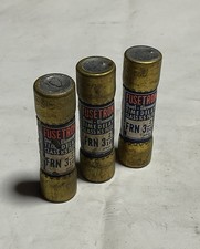 Bussmann BUSS Fusetron FRN 3 2/10 Amp Dual Element Fuses LOT OF 3