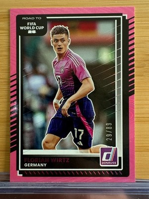 Florian Wirtz 2025-26 Panini - Donruss Road to World Cup #43 Pink Swirl 51/89