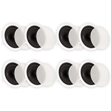 Theater Solutions TS80C Flush Mount Speakers with 8" Woofers Ceiling 4 Pairs