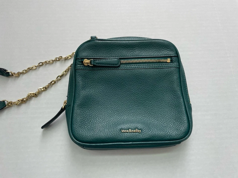 Bandolera Vera Bradley Hipster verde para mujer Foto 2 de 4