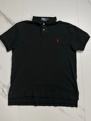 Polo Ralph Lauren Poloshirt Original Baumwolle Schwarz Herren M - Bild 1 von 4