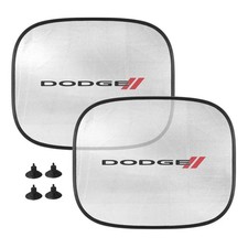 Dodge Car Side Window Mesh Sun Shades, 2 Pack