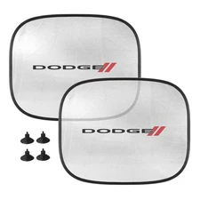 Dodge Car Side Window Mesh Sun Shades, 2 Pack