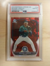 2023 Bowman Chrome Sapphire  - Prospects Michael Arroyo Red/5 PSA 10 