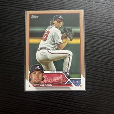 Dylan Dodd - 2023 Topps Update US51 Gold Parallel #/2023 Braves RC