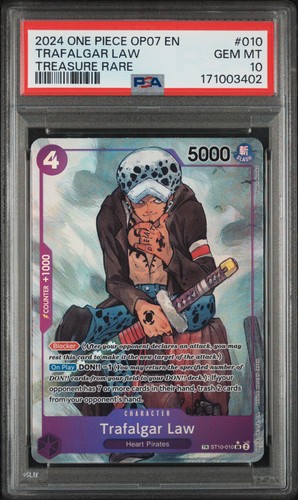 Trafalgar Law (Treasure Rare) graded PSA 10 for sale on eBay