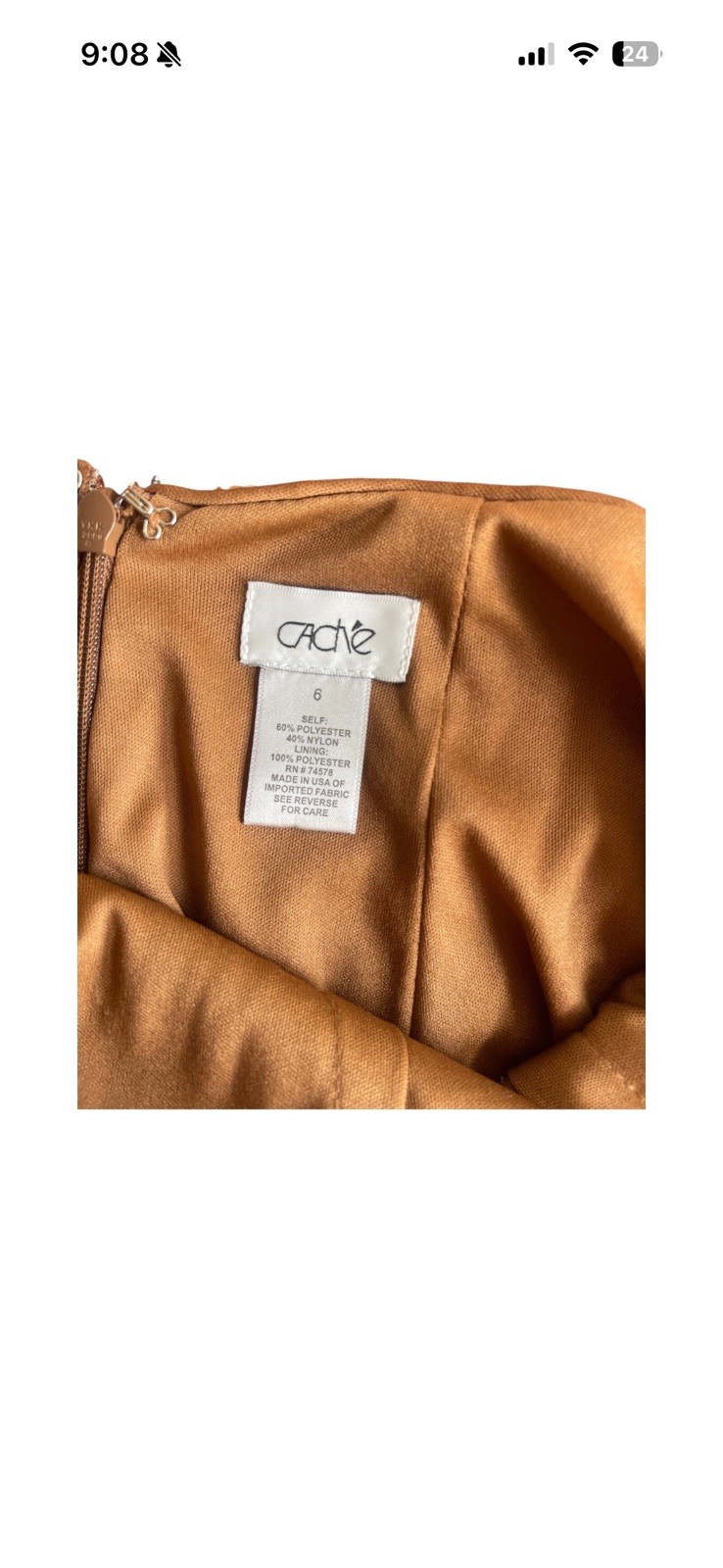 Cache Sequin Leopard Print Open Back Mini Dress S… - image 3