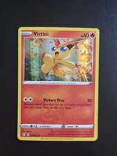 Pokémon TCG Victini Evolving Skies Holo Card 020/203 Rare LP.