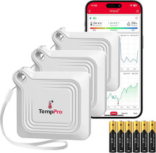 Tempair Bluetooth Thermometer Hygrometer, 260 Ft Temperature Sensor