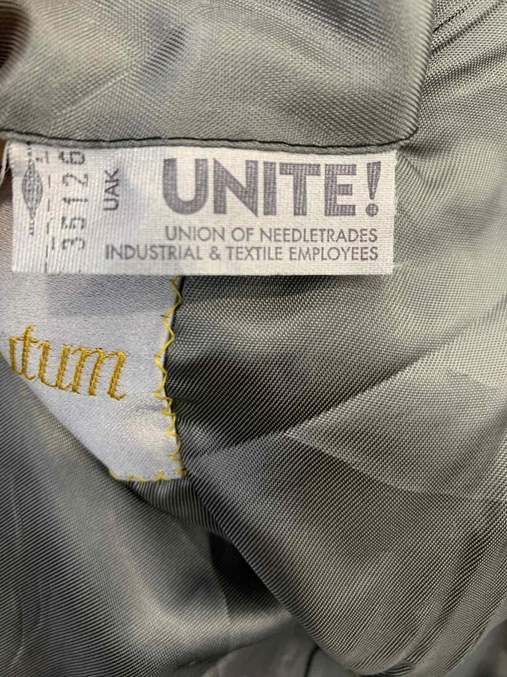 Blazer Abrigo Deportivo Para Hombre Aquascutum 2 Botones Pata de Gallo Gris Lana 46R EE. UU. #25 Foto 4 de 4