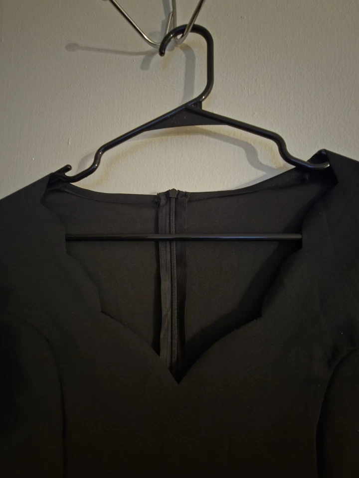 Unbranded Mardi Gras Dress With Long Sleeves Scalloped Neckline - Image 3 of 4