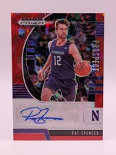 2020-21 Panini Prizm Draft Picks Pat Spencer Prospect Red Ice Auto Rookie #PA-PS