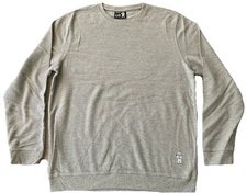 Barstool Sports Moon Man Gray Long Sleeve Mens Oversized Waffle T Shirt Sz Lg