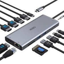 USB Docking Station Dual Monitor HDMI for Dell HP, Laptop Docking Station 3 M...