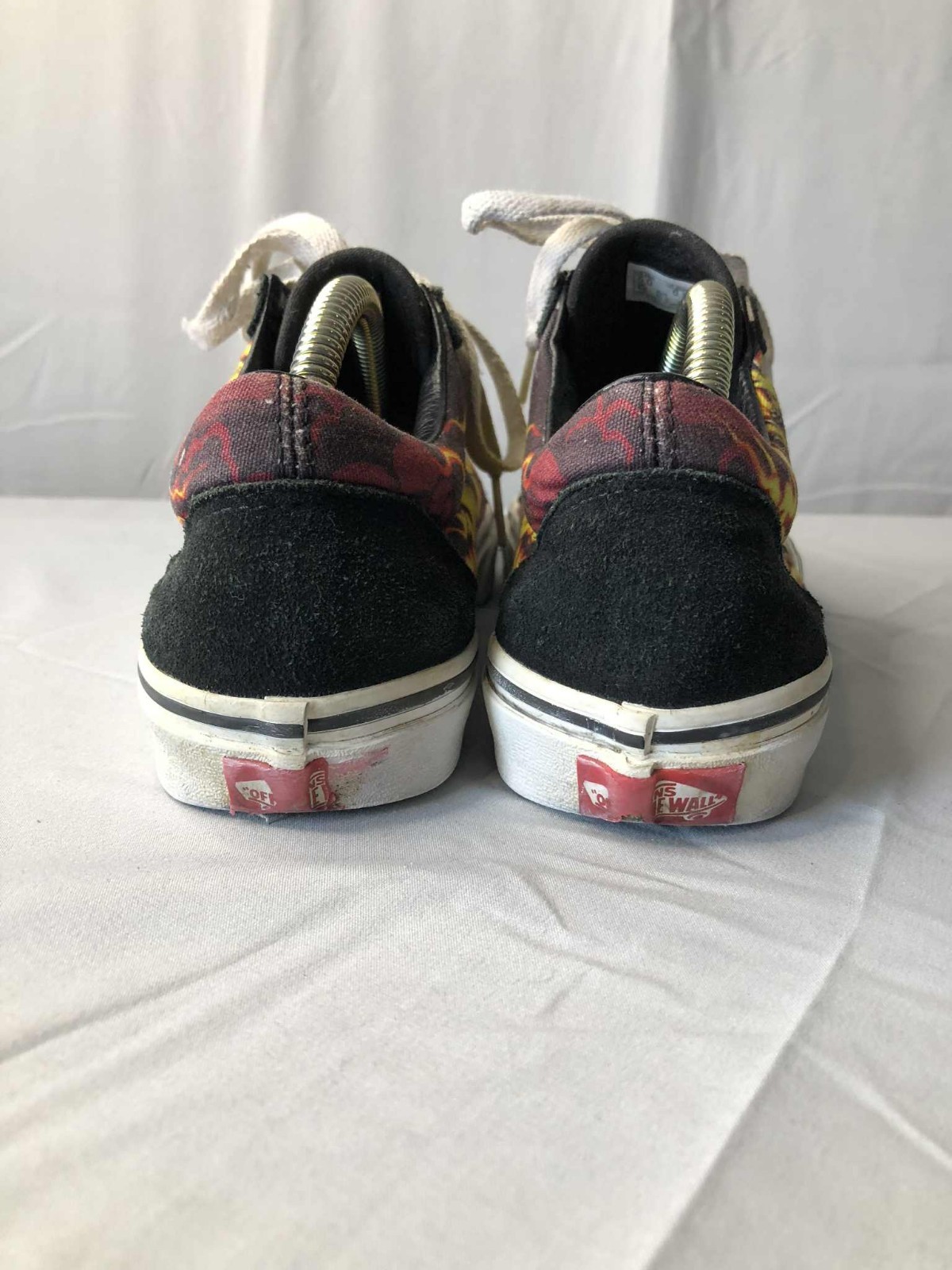 Size 5 - VANS Old Skool Samurai Rising Canvas Suade Flames Skull thumbnail 7