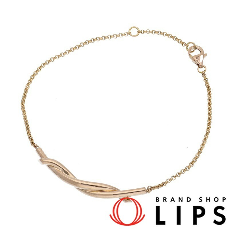 Cartier Entrelasse Bracelet Arm Circumference Approx. 19Cm Width 0.1 0.7Cm K18Pg