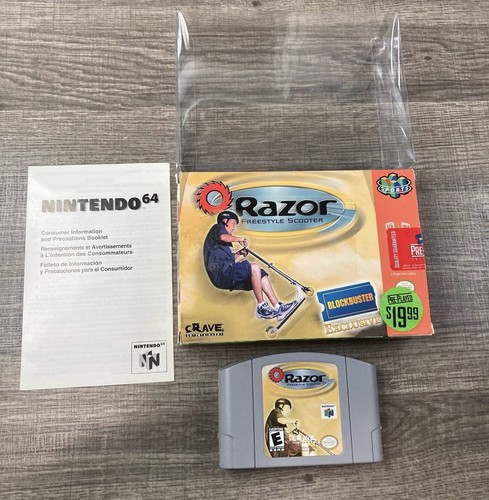 Razor: Freestyle Scooter (Nintendo 64,2001) Blockbuster Exclusive Game No Manual