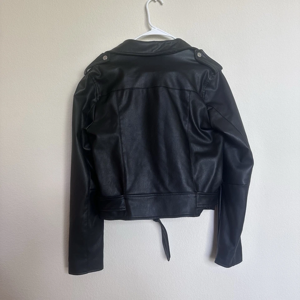 Calvin Klein Women's Small Black Leather Jacket - Image 3 of 4