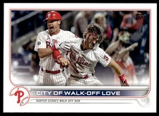 2022 Topps 321 City of Walk-Off Love Bryce Harper Phillies Baseball Card