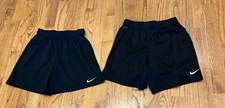 A Lot Of 2 Boy's Nike Dri Fit Black  Black  White Shorts, Size M