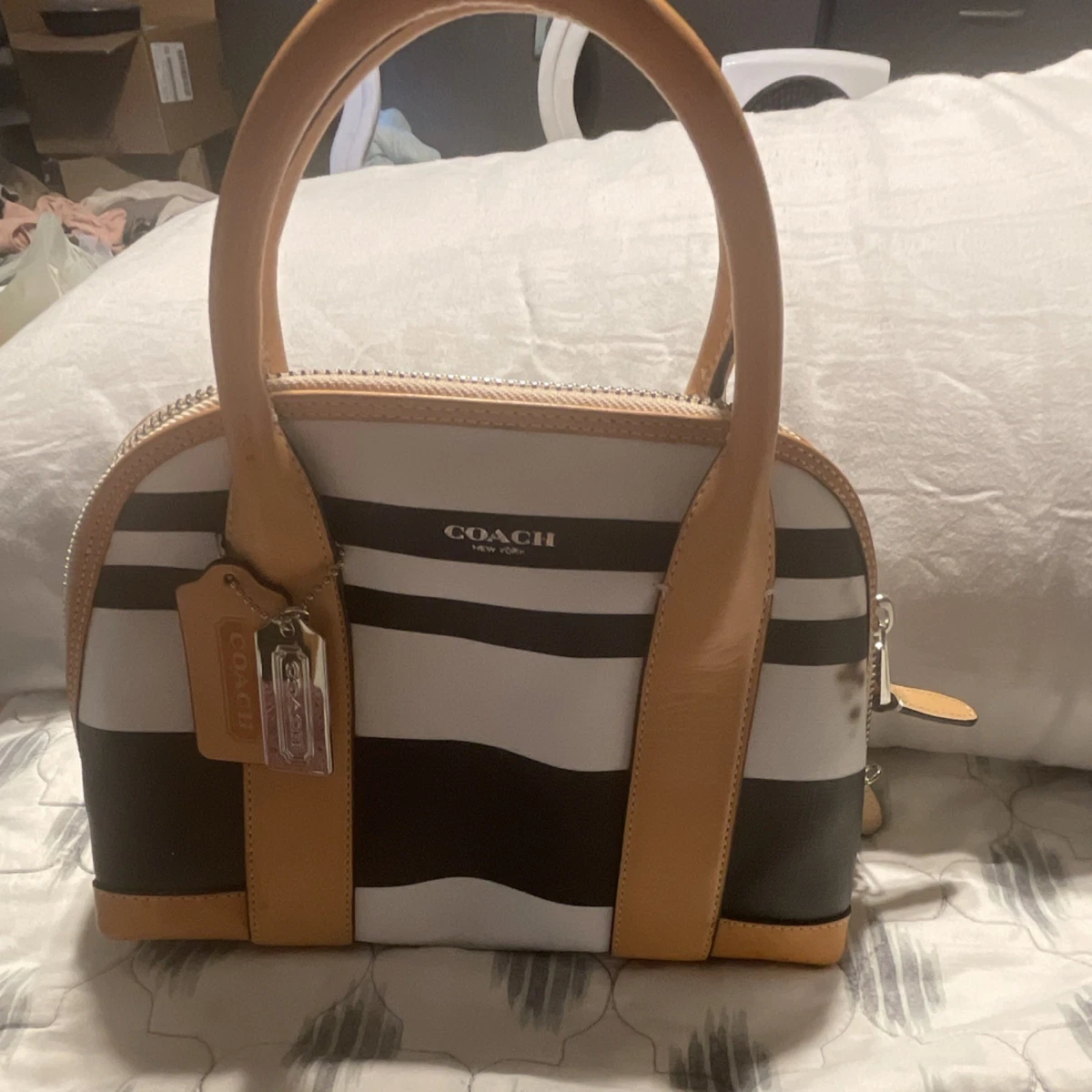 Coach Striped Bags & Handbags for Women for sale | eBay