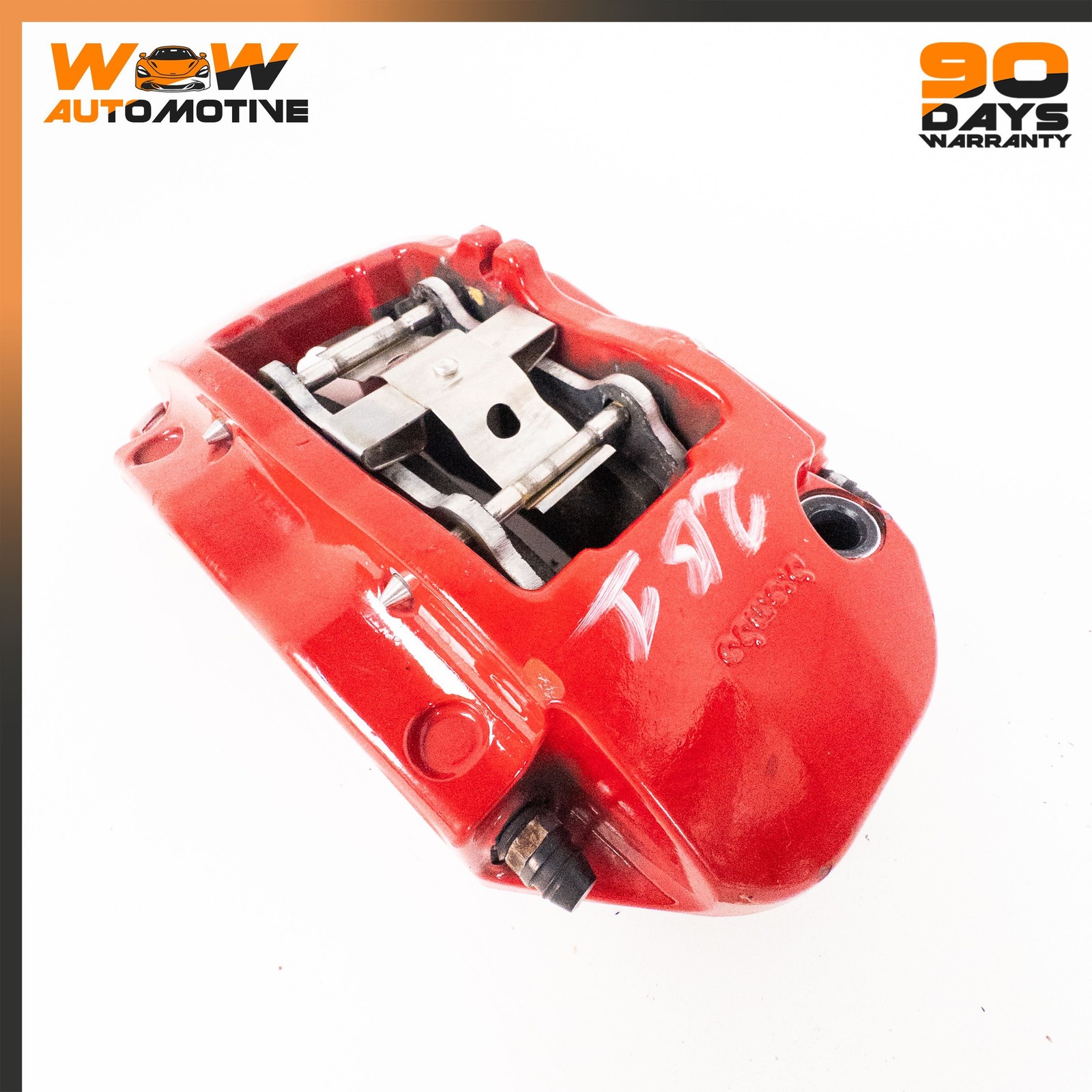 05-16 ASTON MARTIN V8 VANTAGE DB9 REAR LEFT RIGHT PARKING BRAKE CALIPER RED OEM