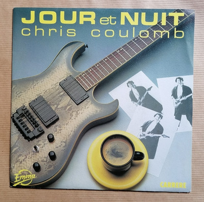 CHRIS COULOMB: Tag und Nacht 7'' 45T Unikat CARRERE 13452 Synth-Pop 1987 (EX/EX)