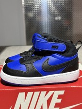 Nike Kids Court Borough Mid 2 TDV 7C Game Royal/Black-White Free Shipping