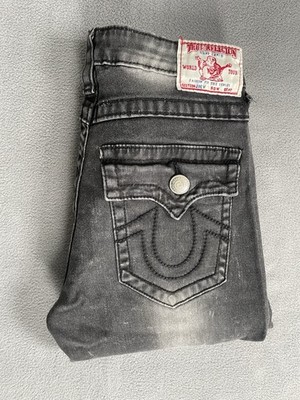 True Religion Joey Straight Sz 30 Style D5210 /28x32 Black