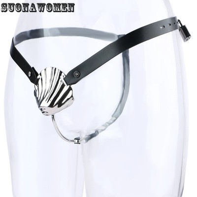 Full Cover Stainless Steel Male Chastity Cage with Band Belt Male To Female Man
