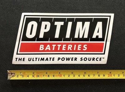 Optima Sticker OPTIMA BATTERIES DECAL STICKER racing drags offroad hotrods jdm utv ...