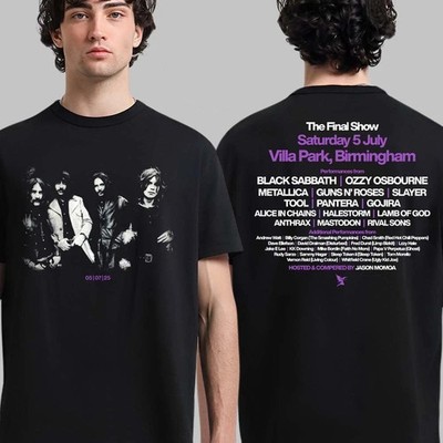 (3) Back To The Beginning Tour 2025 Graphic Tee   Birmingham July 5 Ins TRENDING